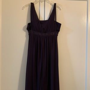 Eggplant beaded dress